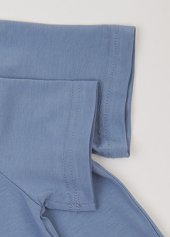 Серо-синяя летняя футболка Garnamama