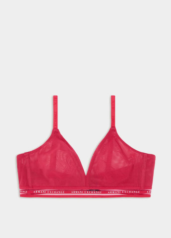 Червоний тріенджел бюстгальтер Armani Exchange без кісточок поліамід