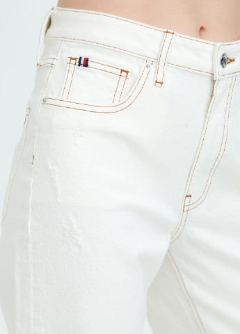Джинси Tommy Hilfiger завужені однотонні білі джинсові бавовна