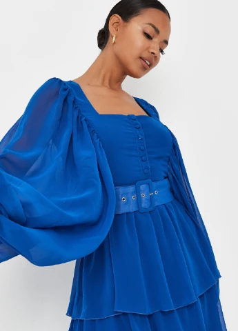 Синя кежуал, вечірня сукня Missguided однотонна