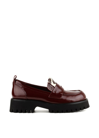Le'BERDES Туфли лоферы бордовый з натуральная кожа, украина — демисезон (361019754)