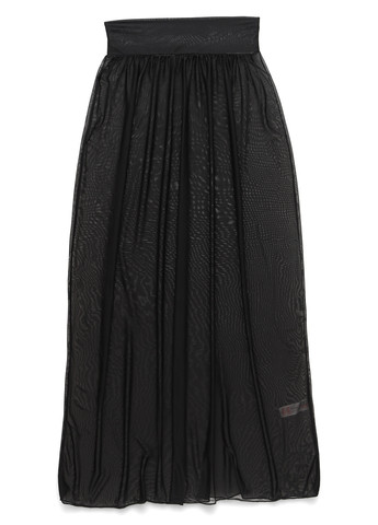 Черная вечерний, кэжуал, праздничный однотонная юбка Boohoo клешированная