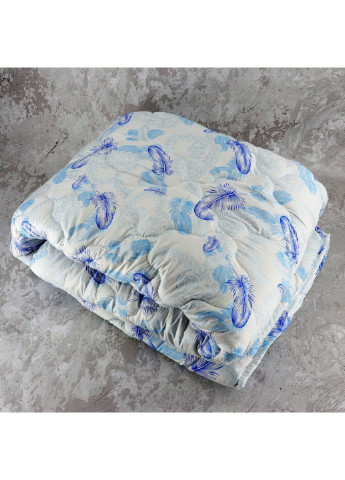 Одеяло закрытое однотонное искусственный лебяжий пух (Микрофибра) Полуторное 145х210 55029 Moda (253618052)