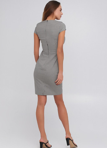 Серое кэжуал платье футляр H&M однотонное