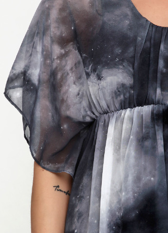 Темно-серое кэжуал платье Pepe Jeans с абстрактным узором