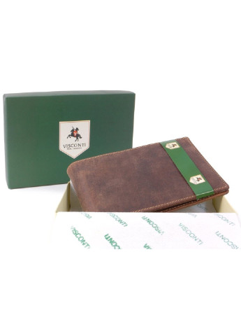Чоловічий шкіряний гаманець 726 - Jet oil tan (RFID) Visconti (254314147)