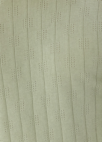 Лонгслів KOTON однотонний фісташковий кежуали бавовна, трикотаж