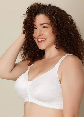 Белый минимайзер бюстгальтер Playtex без косточек спандекс, нейлон