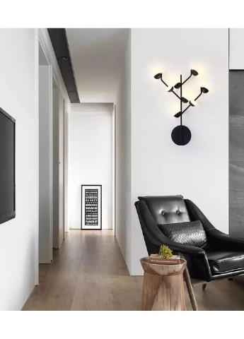 Бра настінна LED X8001/D8-bk-k Чорний 47х38х9 див. Sunnysky (253542763)