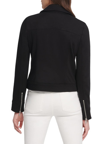 Чорна демісезонна куртка косуха DKNY