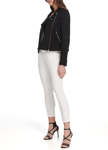 Чорна демісезонна куртка косуха DKNY