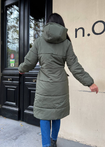 Оливковая (хаки) зимняя куртка Garna