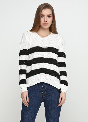 Белый демисезонный пуловер пуловер Edda