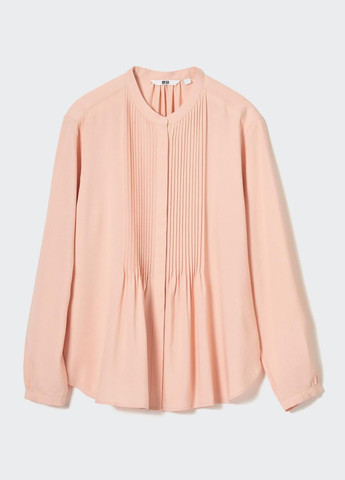 Персиковая демисезонная блуза Uniqlo
