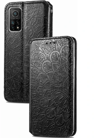 Шкіряний чохол книжка Mandala (PU) для Xiaomi Mi 10T / Mi 10T Pro Чорний (is_00000041398_7) Getman (237834759)