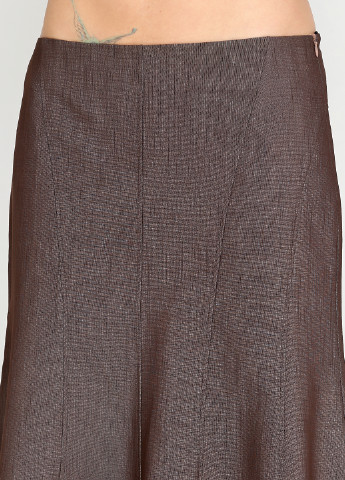 Коричневая кэжуал однотонная юбка Stefanie L миди