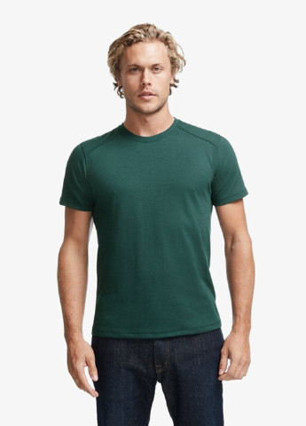 Темно-зеленая футболка American Giant