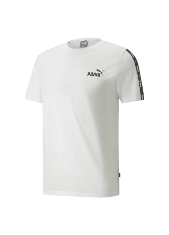 Біла футболка essentials+ tape men's tee Puma