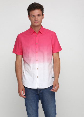 Розовая кэжуал рубашка с градиентным узором C&A