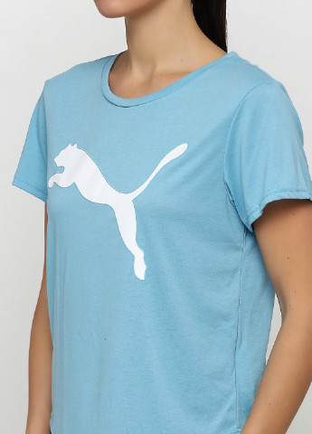 Голубая всесезон футболка Puma EVOSTRIPE Tee