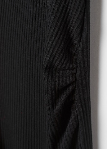 Чорна кежуал плаття для вагітних сукня-футболка H&M однотонна