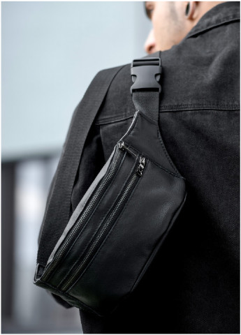 Чоловіча шкіряна сумка на пояс 31х12х5 см Sambag (253490713)