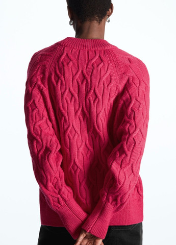 Фуксиновий (колору Фукія) зимовий светр джемпер Cos