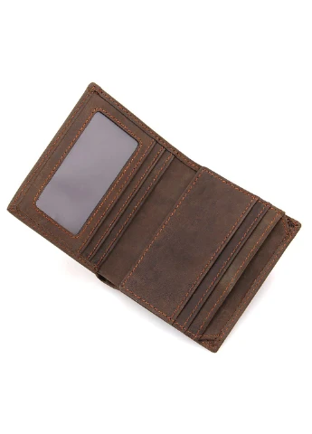 Чоловічий шкіряний гаманець 10,5х9 см Vintage (252127999)