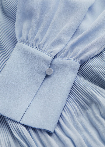 Блакитна кежуал сукня а-силует, плісована H&M однотонна