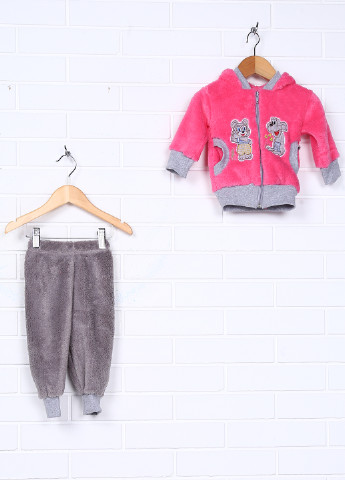 Розовый демисезонный комплект (кофта, брюки) Ивтекс