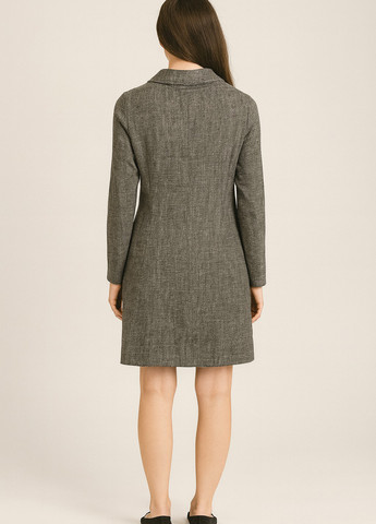 Темно-сіра кежуал сукня Sassofono меланжева