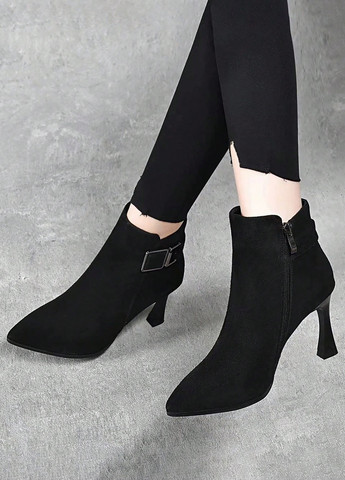 Черные демисезонная ботильоны SHEIN