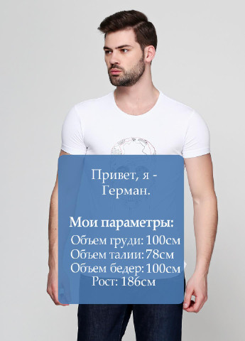 Біла футболка MAKSYMIV