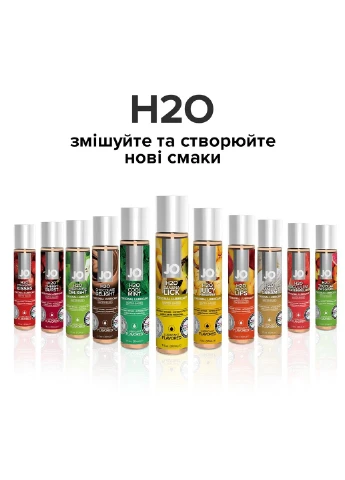 Смазка на водной основе H2O - Banana Lick (30 мл) без сахара, растительный глицерин System JO (255073436)