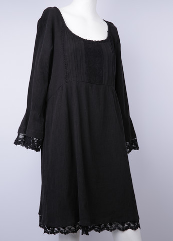 Черное кэжуал платье оверсайз Ellos однотонное