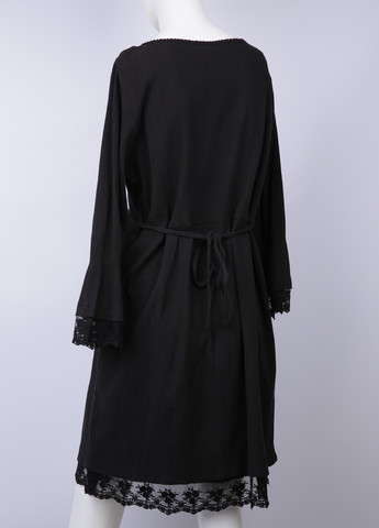 Черное кэжуал платье оверсайз Ellos однотонное