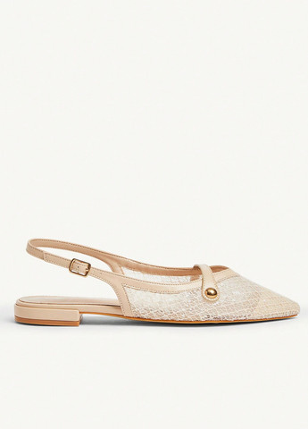 SHEIN Туфлі слінгбекі світло-бежевий з штучна шкіра, текстиль, китай — літо (365437985)