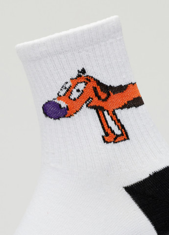 Шкарпетки Кітпес Rock'n'socks білі повсякденні