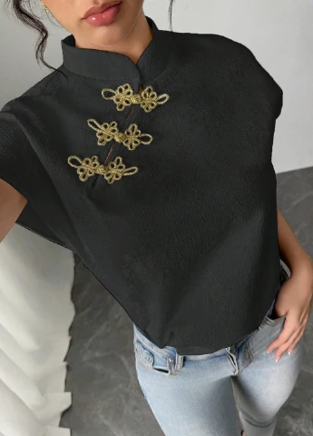 Чорна блуза SHEIN