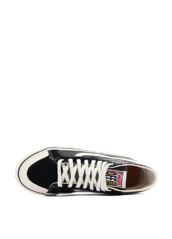 Черные кеды Vans SK8-HI 138 DECON SALT WASH с белой подошвой, с логотипом