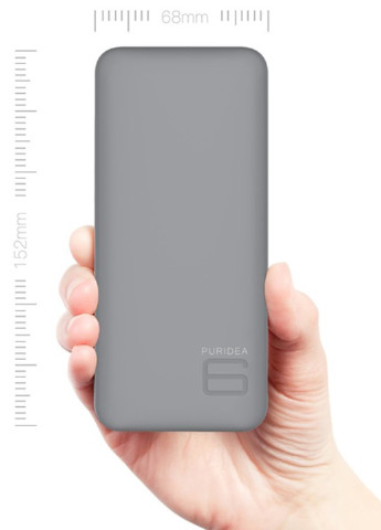 Зовнішній акумулятор S4 6000mAh Li-Pol Rubber Сірий & Білий (S4-Grey White) Puridea s4 6000mah li-pol rubber серый & белый (s4-grey white) (135480181)