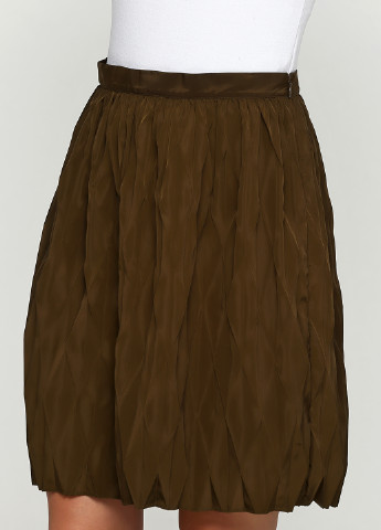 Оливковая (хаки) кэжуал однотонная юбка Gant клешированная
