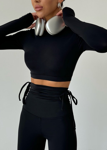 Чорний демісезонний комплект (рашгард, лосини) NOVA VEGA