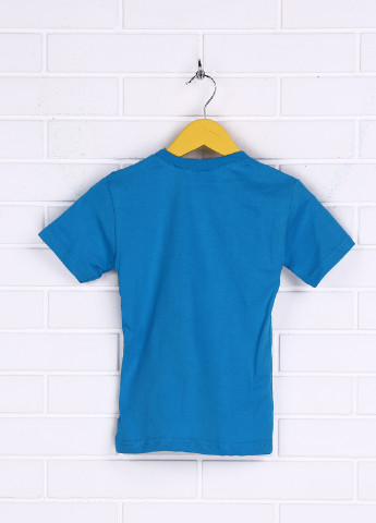 Блакитна літня футболка з коротким рукавом Enes
