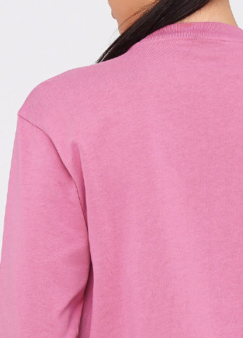 Свитшот Nike - Прямой крой надпись розовый кэжуал хлопок, трикотаж - (210244949)