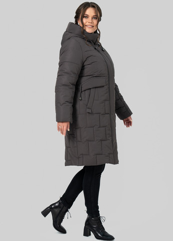 Серо-коричневая зимняя куртка A'll Posa