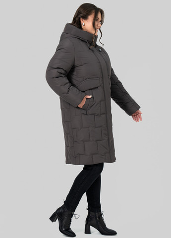 Серо-коричневая зимняя куртка A'll Posa