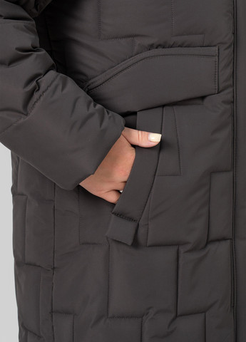 Серо-коричневая зимняя куртка A'll Posa