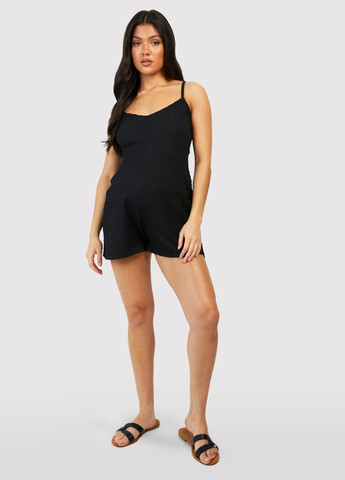 Комбінезон для вагітних Boohoo комбінезон-шорти однотонний чорний кежуал бавовна