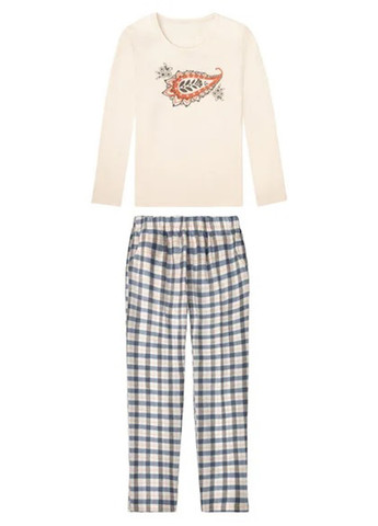 Комбинированная зимняя пижама (лонгслив, брюки) Esmara